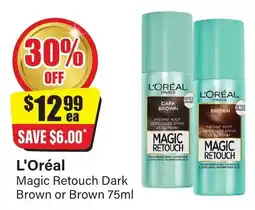 Chemist Discount Centre L'Oréal Magic Retouch Dark Brown or Brown offer
