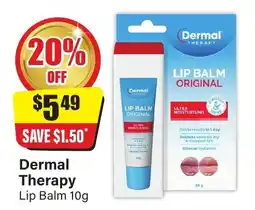 Chemist Discount Centre Dermal Therapy Lip Balm offer