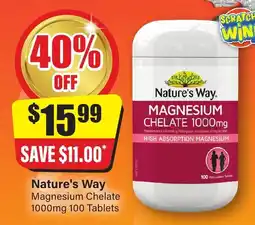 Chemist Discount Centre Nature's Way Magnesium Chelate offer