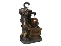 Boy with Wheelbarrow Fountain