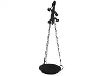 LivingStyles Cast Iron Gecko Wall Mount Bird Feeder, Antique Rust offer