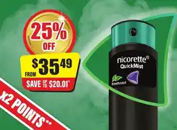 Chemist Discount Centre nicorette QuickMist offer