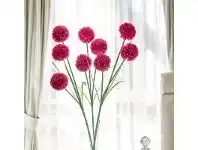 LivingStyles Set of 3 Three Head Artificial Hydrangeas - Hot Pink offer