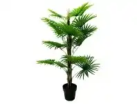 LivingStyles Set of 2 Artificial Fan Palm in Pot offer