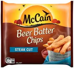 IGA McCain Beer Batter Chips or Wedges 750g Selected Varieties offer