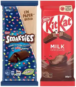 IGA Nestlé Chocolate Block 118‑180g Selected Varieties offer