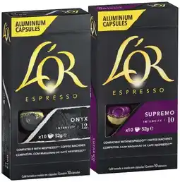 IGA L’OR Espresso Coffee Capsules Selected Varieties offer