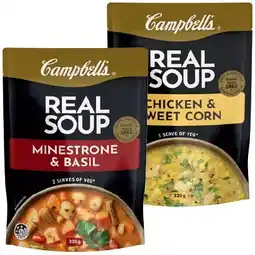 IGA Campbell’s Real Soup Pouch Selected Varieties offer