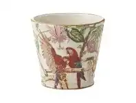 LivingStyles Azure Painted Ceramic Pot, Small offer