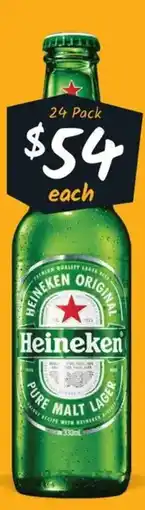 Cellarbrations Heineken Lager Stubbies offer
