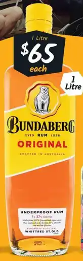 Cellarbrations Bundaberg Original Rum offer