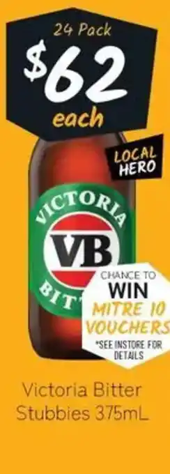 Victoria Bitter Stubbies