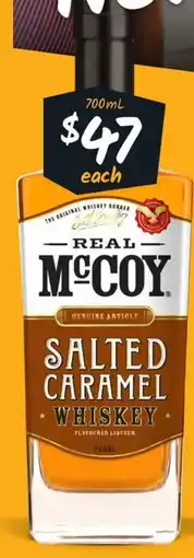 Cellarbrations Real McCoy Salted Caramel Whiskey offer