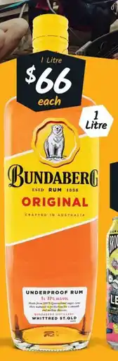 Cellarbrations Bundaberg Original Rum offer