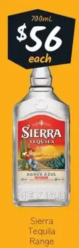 Cellarbrations Sierra Tequila Range offer