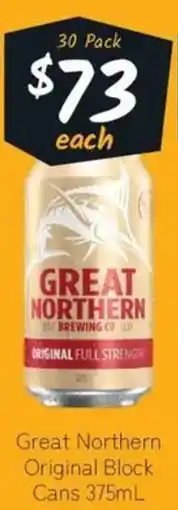 Cellarbrations Great Northern Original Block Cans offer