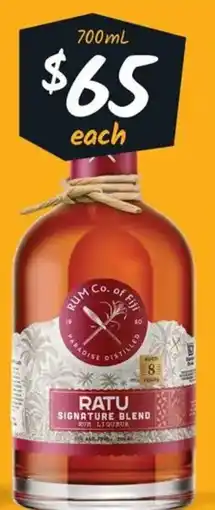 Cellarbrations Ratu Signature 8YO Rum offer