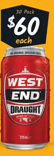 Cellarbrations West End Draught Block Cans offer
