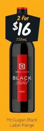 Cellarbrations McGuigan Black Label Range $16 offer