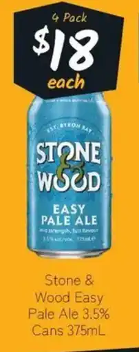 Cellarbrations Stone & Wood Easy Pale Ale 3.5% Cans offer