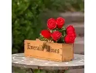 LivingStyles Set of 2 Seven Head Artificial Roses - Red offer
