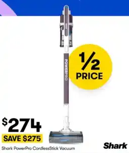 BIG W Shark PowerPro CordlessStick Vacuum offer