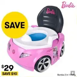 BIG W Barbie 2 in 1 Potty offer