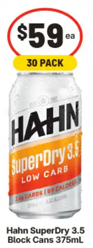 IGA Hahn SuperDry 3.5 Block Cans offer