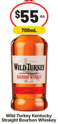 IGA Wild Turkey Kentucky Straight Bourbon Whiskey offer