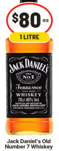 IGA Jack Daniel's Old Number 7 Whiskey offer