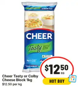 IGA Cheer Tasty or Colby Cheese Block offer