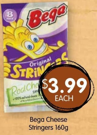 Spudshed Bega Cheese Stringers 160g offer