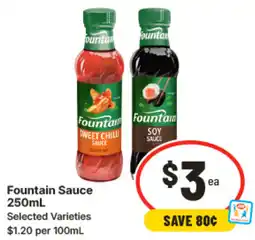 IGA Fountain Sauce offer