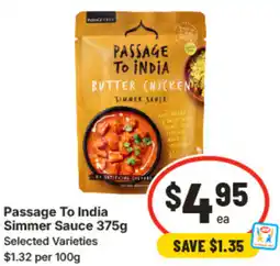 IGA Passage To India Simmer Sauce offer