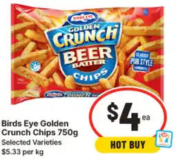 IGA Birds Eye Golden Crunch Chips offer