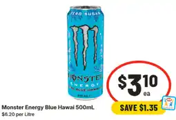 IGA Monster Energy Blue Hawai offer