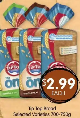 Spudshed Tip Top Bread offer
