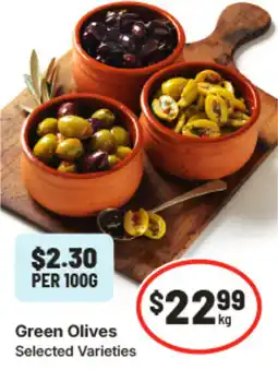 IGA Green Olives offer