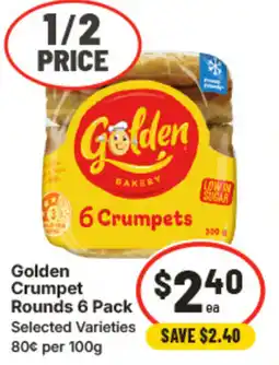 IGA Golden Crumpet Rounds offer