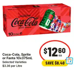 IGA Coca-Cola, Sprite or Fanta offer