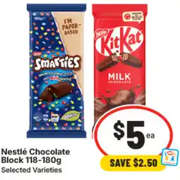 IGA Nestlé Chocolate Block offer