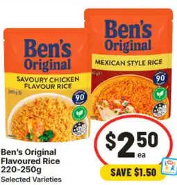 IGA Ben's Original Flavoured Rice offer