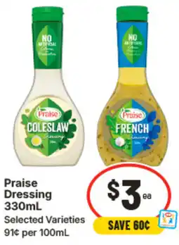 IGA Praise Dressing offer