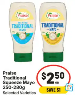 IGA Praise Traditional Squeeze Mayo offer