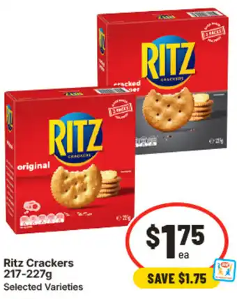 IGA Ritz Crackers offer
