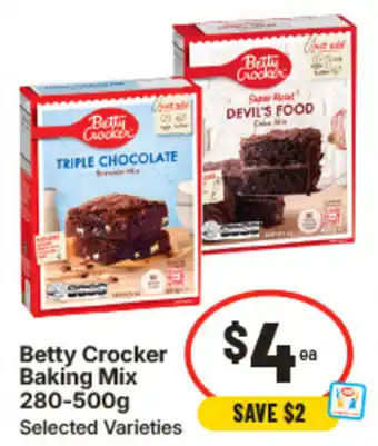 IGA Betty Crocker Baking Mix offer