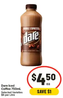 IGA Dare Iced Coffee offer