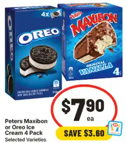 IGA Peters Maxibon or Oreo Ice Cream offer