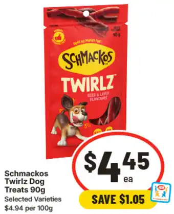 IGA Schmackos Twirlz Dog Treats offer