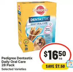IGA Pedigree Dentastix Daily Oral Care offer